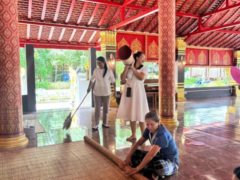กิจกรรม "รวมพลังสร้างสัปปายะ สู่วัดด้วยวิถี 5ส" (Big Cleaning Day) ณ วัดป่าสมบูรณ์ธรรมาราม