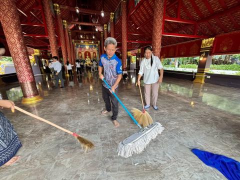 กิจกรรม "รวมพลังสร้างสัปปายะ สู่วัดด้วยวิถี 5ส" (Big Cleaning Day) ณ วัดป่าสมบูรณ์ธรรมาราม