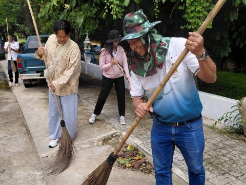 กิจกรรม "รวมพลังสร้างสัปปายะ สู่วัดด้วยวิถี 5ส" (Big Cleaning Day) ณ วัดป่าสมบูรณ์ธรรมาราม