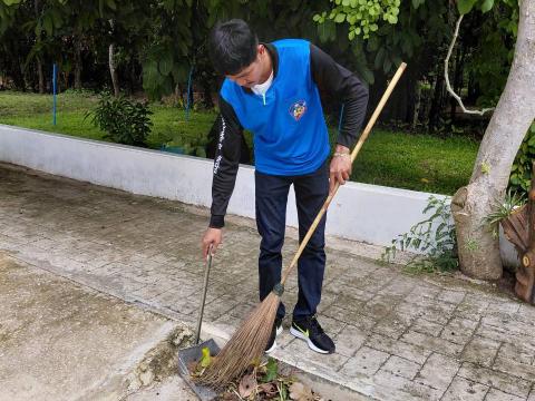 กิจกรรม "รวมพลังสร้างสัปปายะ สู่วัดด้วยวิถี 5ส" (Big Cleaning Day) ณ วัดป่าสมบูรณ์ธรรมาราม