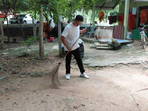 กิจกรรม "รวมพลังสร้างสัปปายะ สู่วัดด้วยวิถี 5ส" (Big Cleaning Day) ณ วัดป่าสมบูรณ์ธรรมาราม